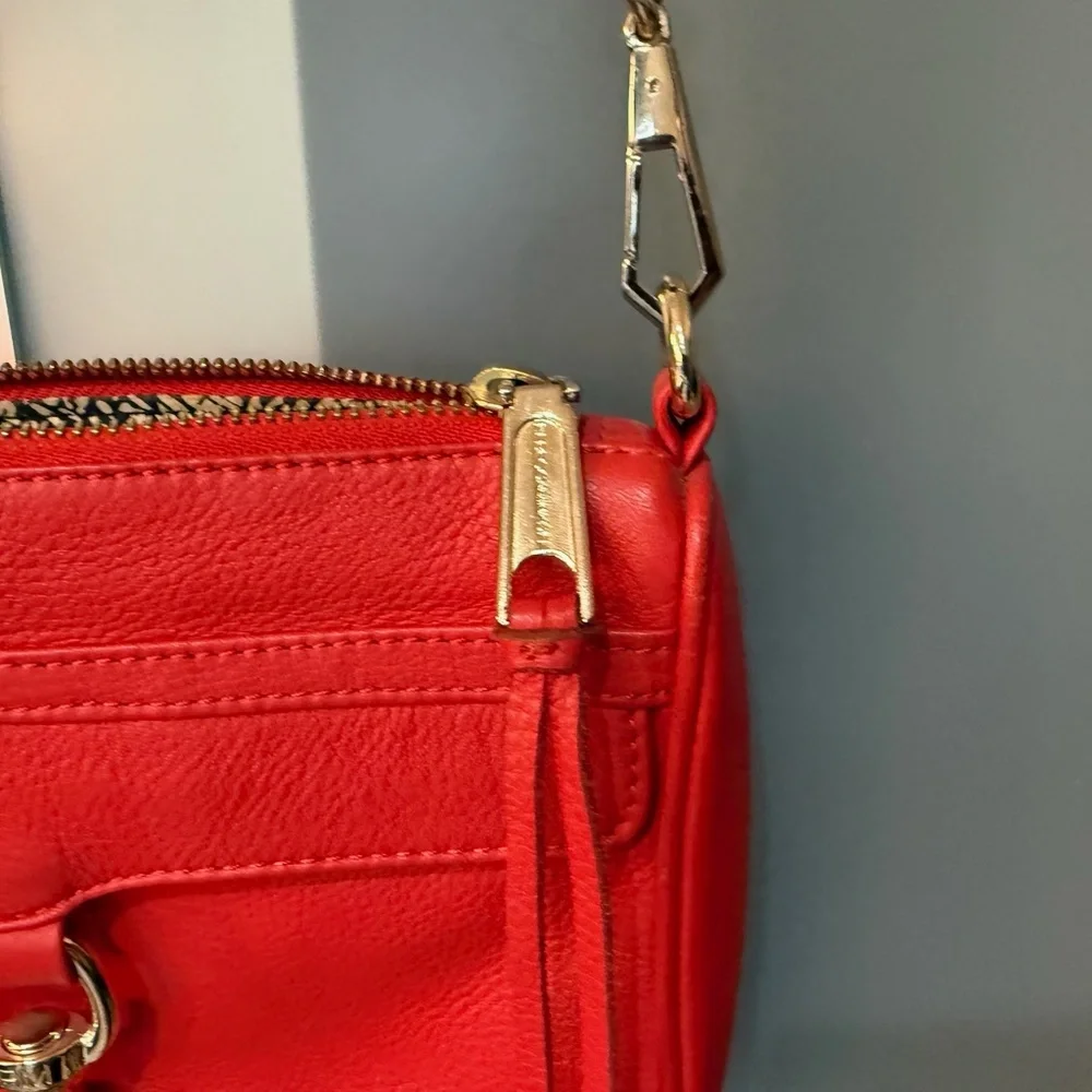 Rebecca Minkoff Mini M.A.C. Red Crossbody with Gold Hardware - Picture 3 of 8